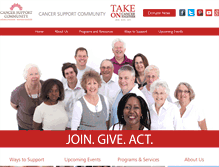 Tablet Screenshot of cancersupportcincinnati.org